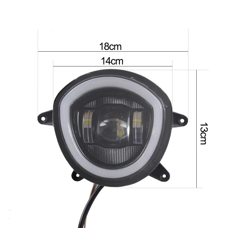 LED Headlight With Halo For P-eugeot Django 125/150