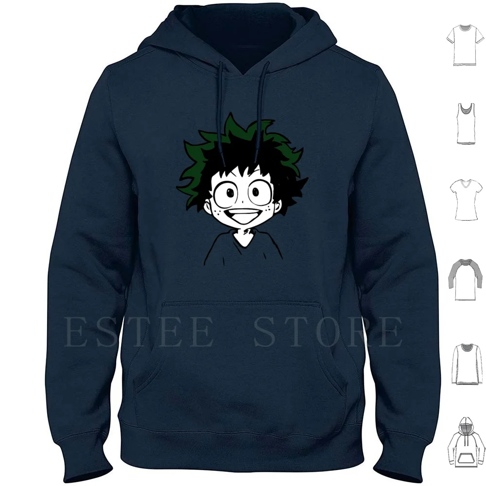 Young Midoryia Hoodies Long Sleeve Midoriya All Might Hero Fiction School Supernatural Power Todoroki Manga Anime