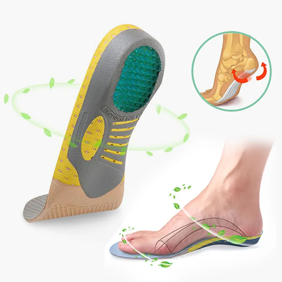 PVC Orthopedic Insoles Orthotics flat foot Health Sole Pad for Shoes insert Arch Support pad for plantar fasciitis dropshipping