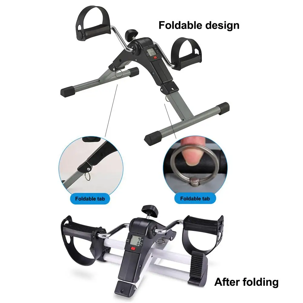 Exercise Bike Adjustable Resistance With LCD Fitness Equipment Home Elderly Rehabilitation Bicycle Hand Leg Trainer