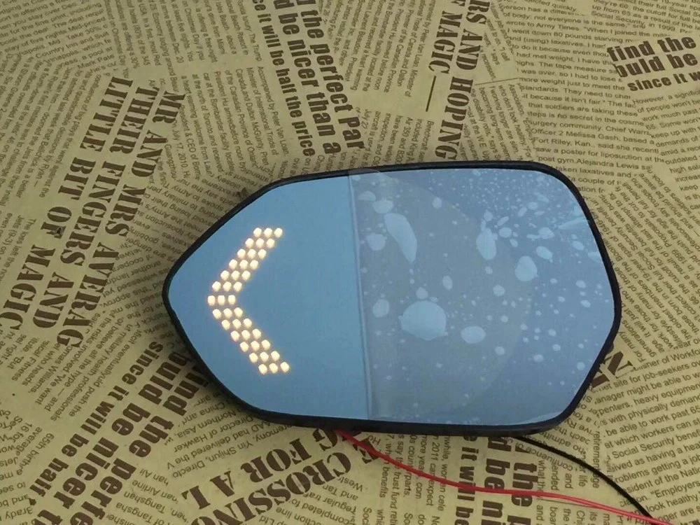 

Osmrk blue rear view mirror for Mazda 3 with electric heating, led dynamic side turn signal, anti-glaring, bigger vision