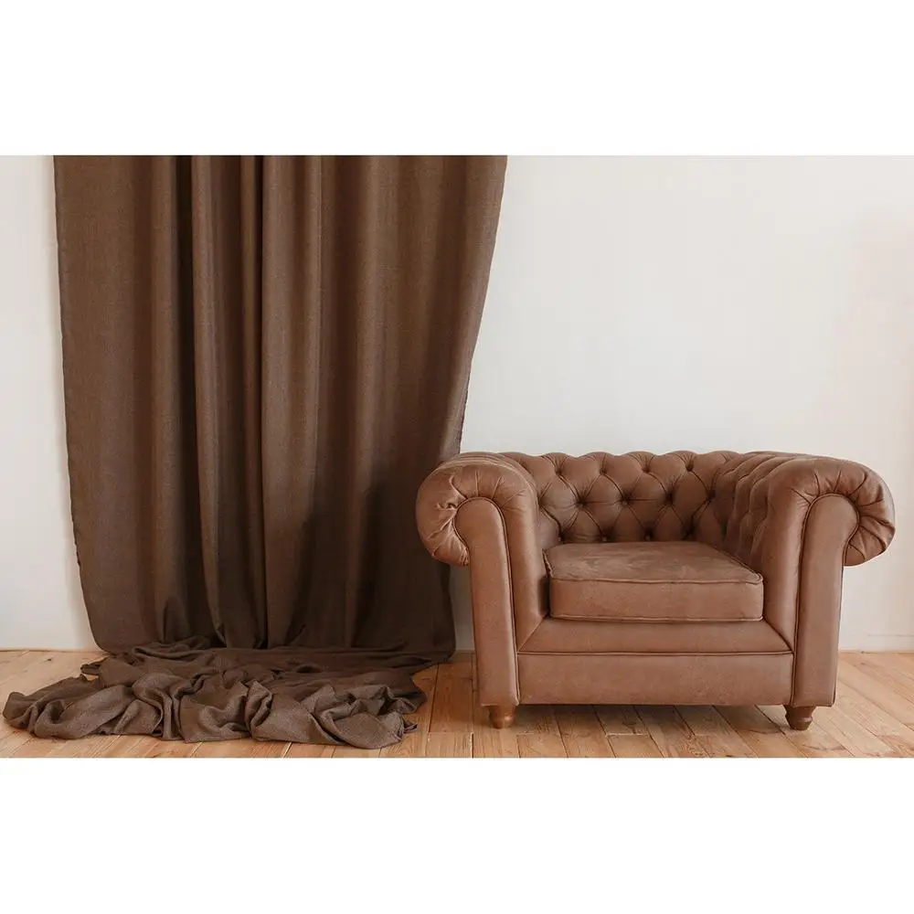 

Brown Curtain Sofa Room Photography Background Customized Backdrop Photo Studio for Children Baby Portrait Pets Toy Photophone