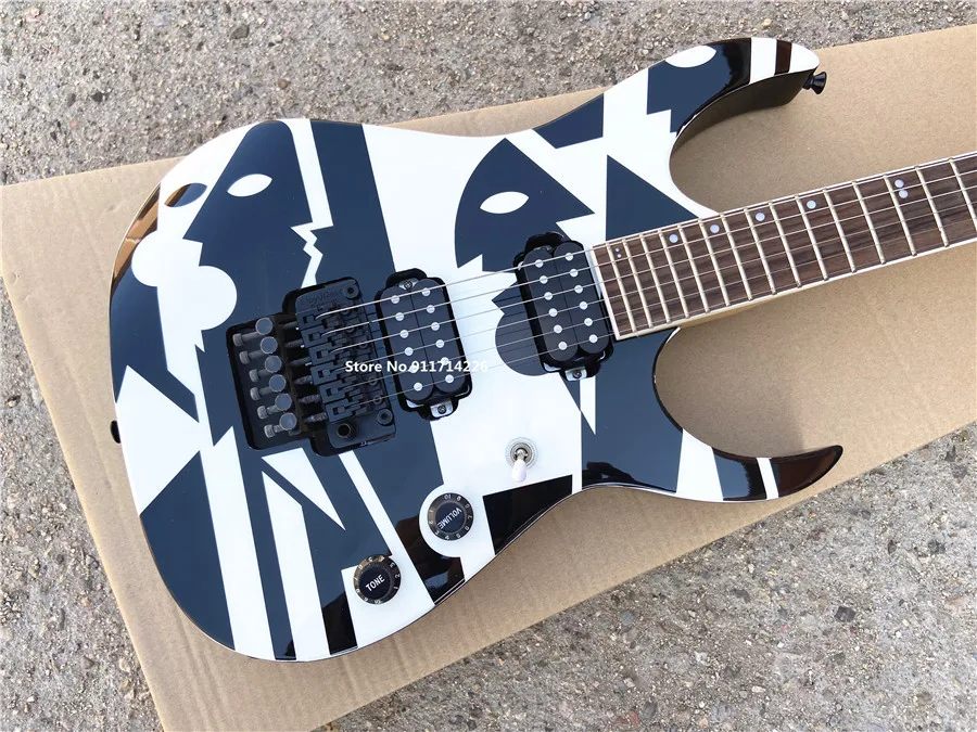 High quality double roll decal electric guitar black accessories can be customized free shipping