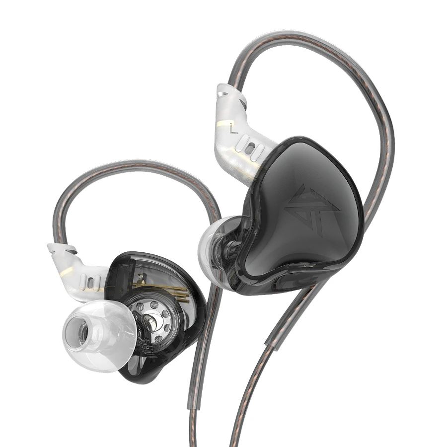 KZ EDC سماعة أذن سلكية HIFI باس سماعات في الأذن رصد سماعات الرياضة إلغاء الضوضاء لعبة سماعة