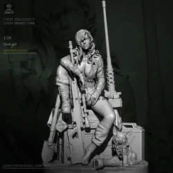 H75mm 1/24 수지 모델 키트, DIY 피규어, 자체 조립 TD-2734