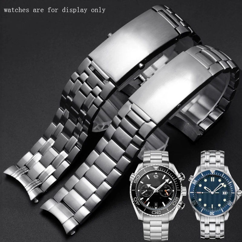 Stainless steel strap substitute Haima 220 ocean universe watch strap solid steel strap accessories for men