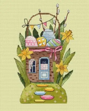 

9096 Homefun Cross Stitch Kits Package Needlework Counted Kits New Style Joy Sunday Kits Embroidery Cross-stitch Painting