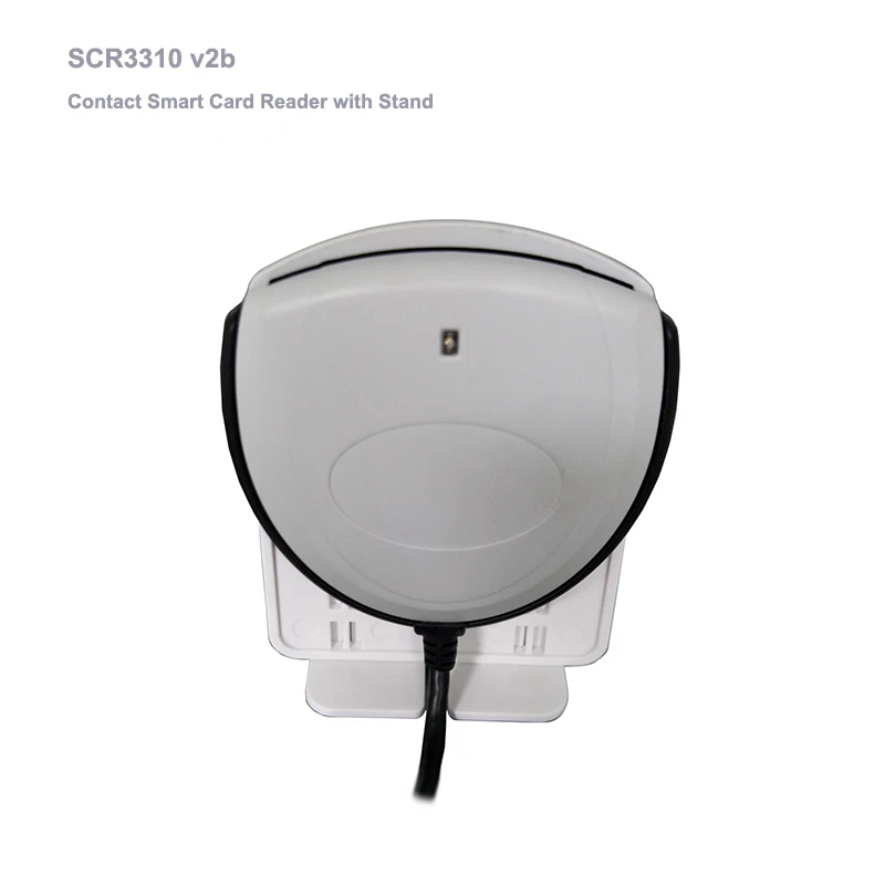 

SCR3310v2b is SCR3310 v2.0 with Stand for Bank Card IC/ID card emv 7816 fast ID card reader