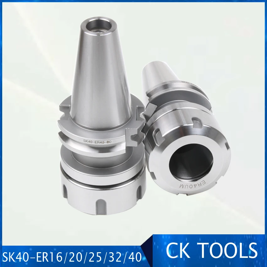 high precision SK40 ER32 ER40 Tool Holder din69871 CNC machine Drill Chuck Toolholder Milling cutter collet chuck