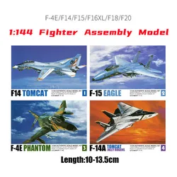 1:144 Fighter Assembly Model F14 TOMCAT F15 EAGLE F/A18 HORNET Military Aircraft Figure Simulation Miniature Model Toy