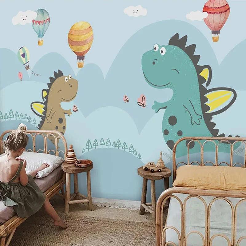 

Custom 3D Photo Wallpaper Kindergarten Hand Painted Dinosaur Baby Children Room Boys Girls Bedroom Cartoon Decor Mural Wallpaper