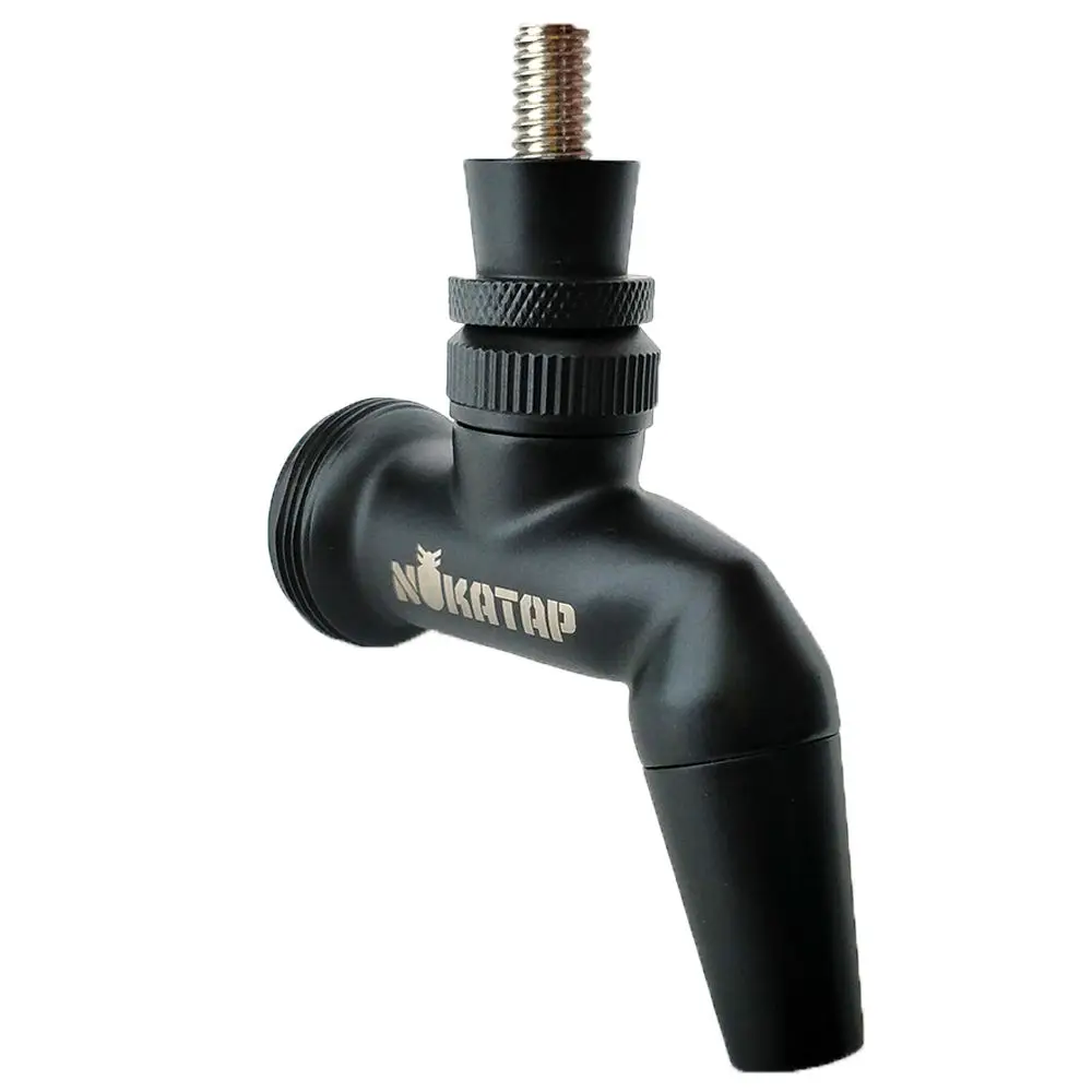 Kegland NUKATAP homebrew Draft Beer tap brewing faucet stainless Black polishing Stealth Bomber (free plastic handle included)