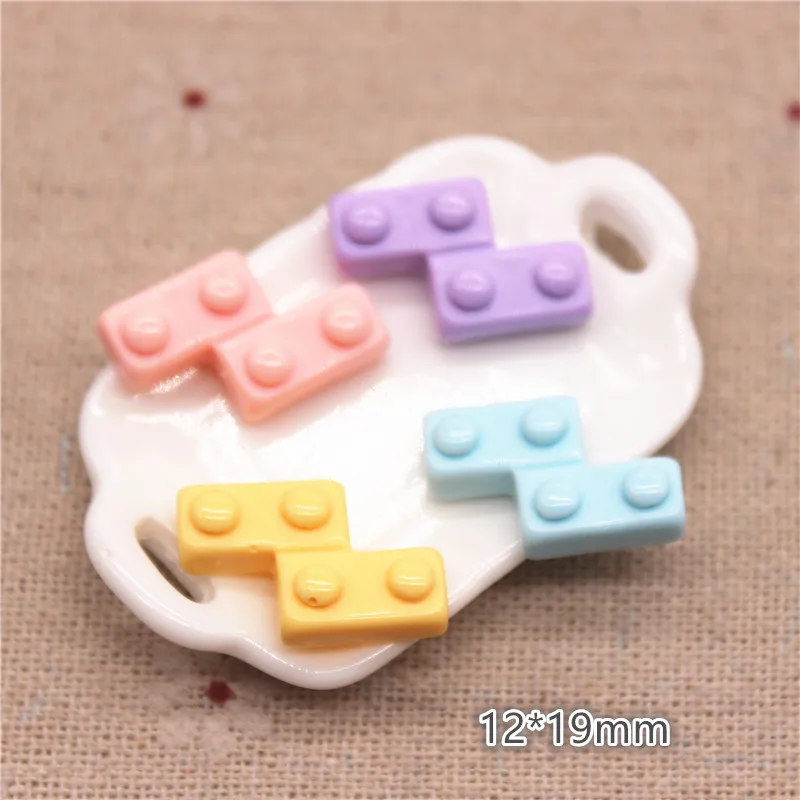 20pcs Mixed Resin Mini Jigsaw Puzzle Flat back Cabochon DIY Craft Scrapbook Jewelry Accessories