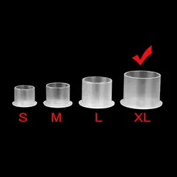 1000 PCS Disposable Microblading Steady Plastic Tattoo Ink Cups 4 sizes Permanent Makeup Pigment Clear Holder Container Cap