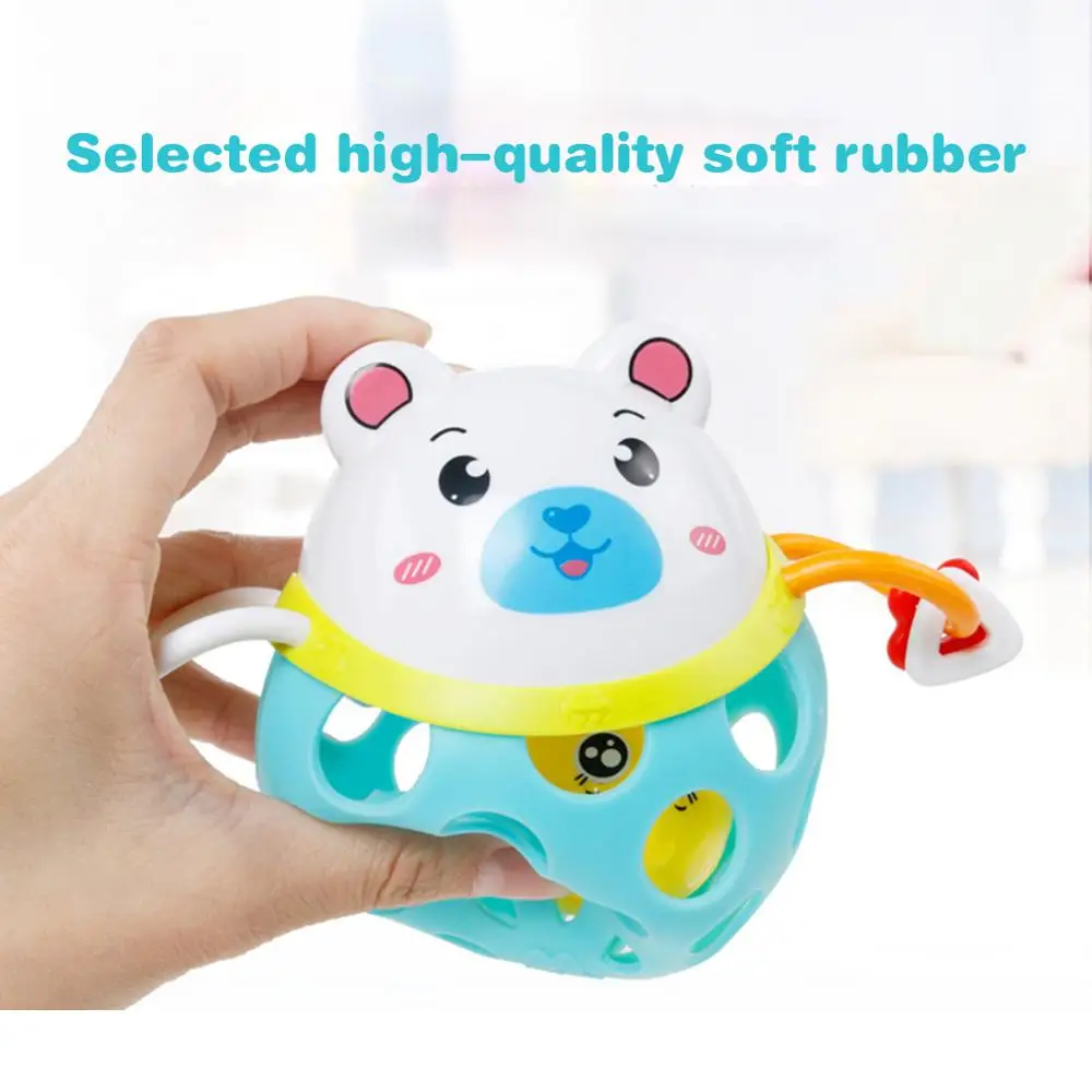 Multiple 0-12Months 0-3Years LED Baby Rattles Toy Soft ABS Animal Musical Hand Shake Toy Early Educational Hand Bell Baby Toys