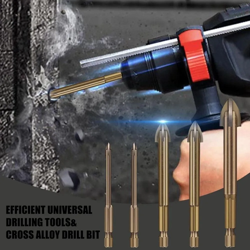 Efficient Universal Drilling Tool Cemented Carbide Drill Bit Ceramic Brick Wall Hole Opening Power Utility Tools Accessories