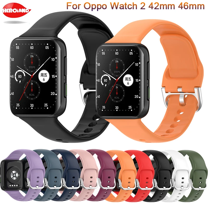 لينة حزام ساعة سيليكون ل ممن لهم Watch2 42 مللي متر 46 مللي متر حزام الساعات الملونة معصمه الرياضة الفرقة سوار ل ممن لهم ساعة 2 46 مللي متر 42 مللي متر