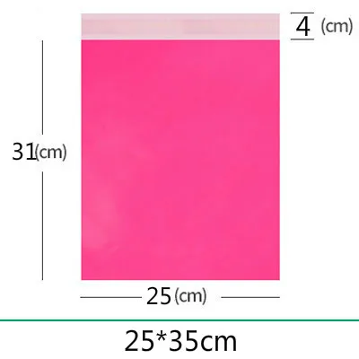 Roze koerierstassen Groot formaat matte opbergzakken Waterdichte tas Zelfsluitend PE-materiaal Envelop Mailer Post Mailing Pack Bags