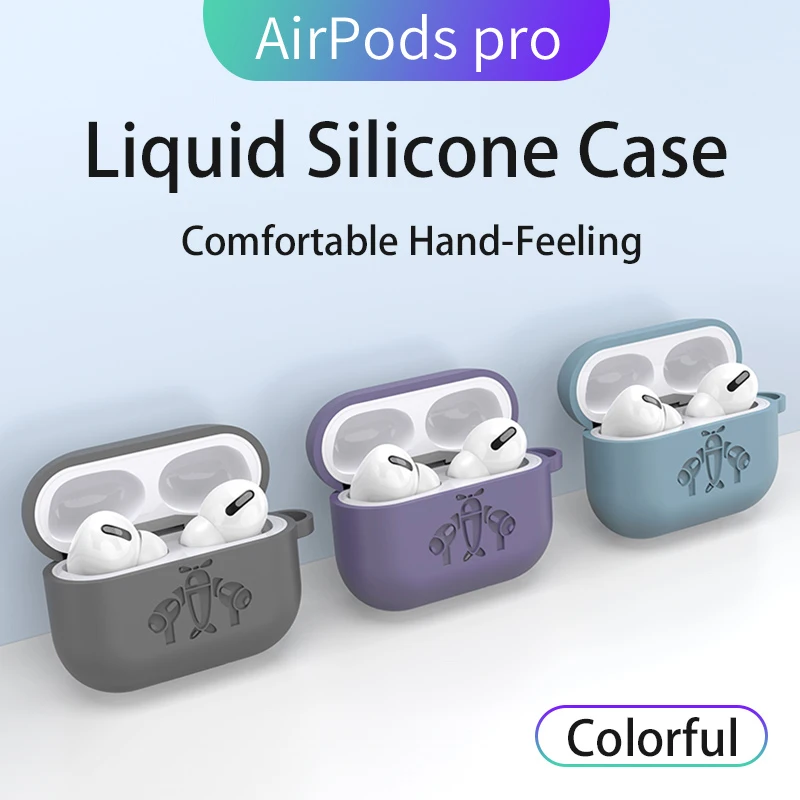 VAORLO Silicone Case For Airpods Pro Case Aircraft Pattern Cover For Apple Airpods 3 Charge Box Earphone Case For Air Pods pro 3