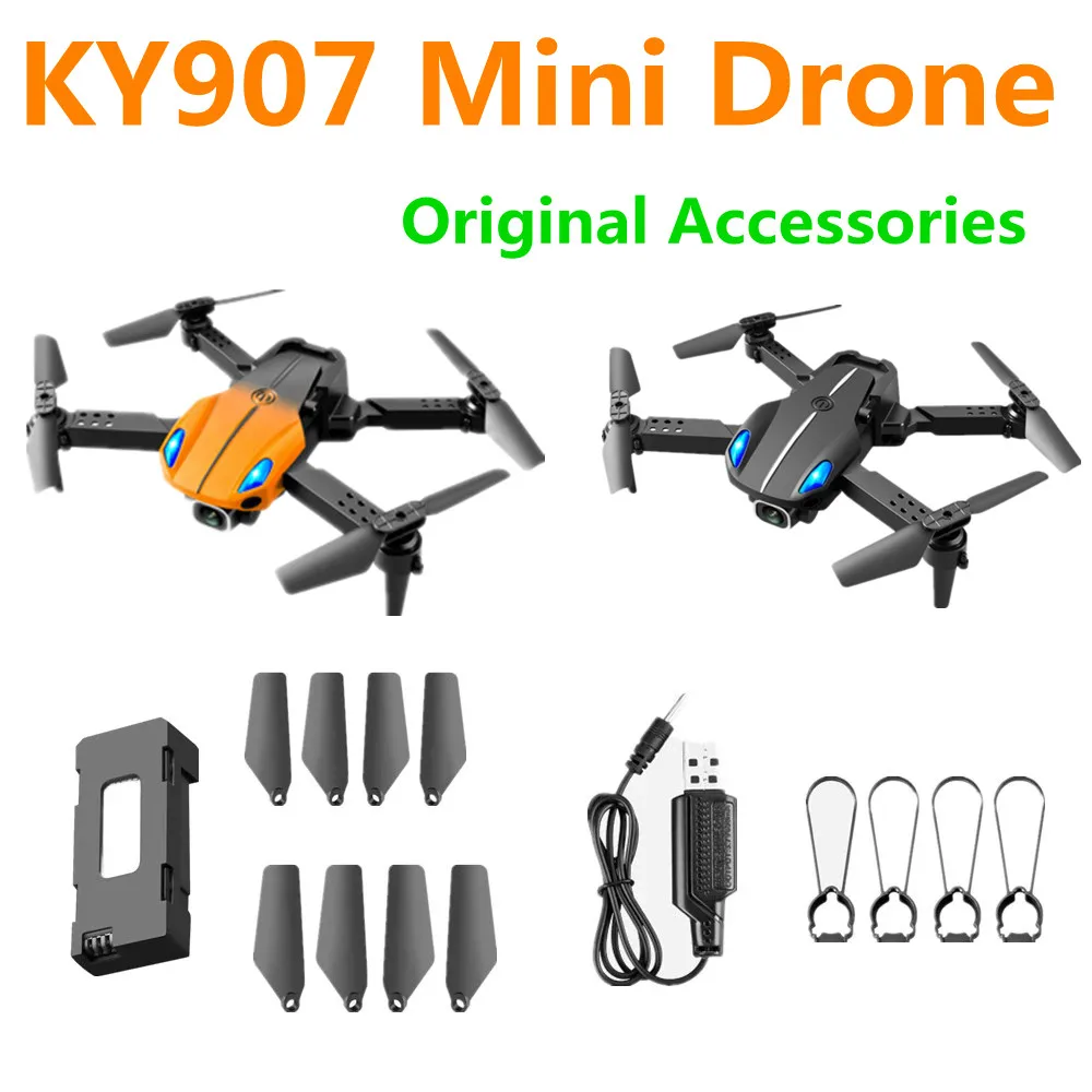 

KY907 Drone Battery/Propeller Blade/ USB Charging Cable/3.7V 800Mah For KY907 Mini Drone Spare Parts Original Accessories