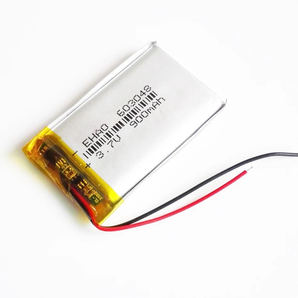 603048   Akumulator litowo-polimerowy LiPo 3,7 V 900 mAh do Mp3 GPS Bluetooth E-book Power Bank Tablet PC Camera Mobile