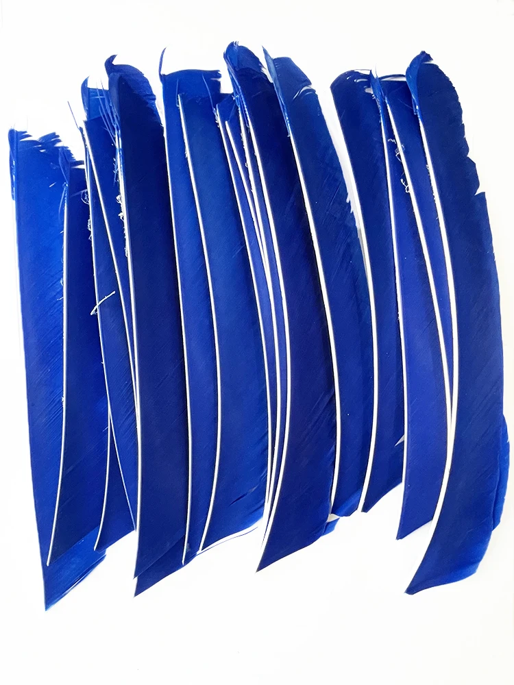 100PCS 18-25CM Volle Länge Türkei Pfeil Federn DIY Jagd Bogen Pfeil Zubehör Bogenschießen Befiederung Rechten flügel Flügel – Detail 11