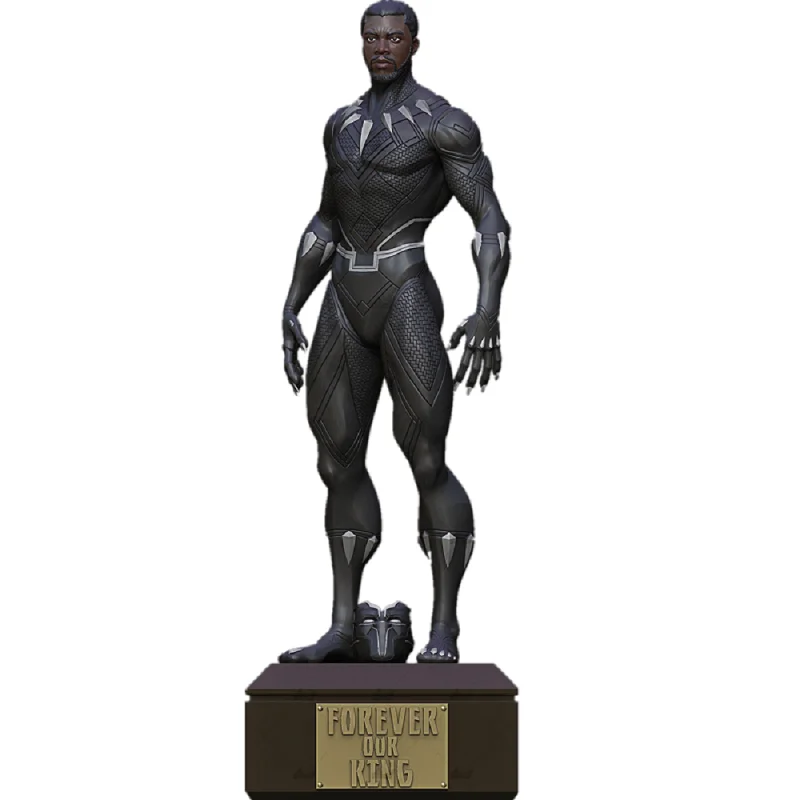 

Black Man Chadwick Bosema Action Figure 3D Garage Kit GK 1/6 36cm Print Toy White-film Unpainted Collections For Painter A044