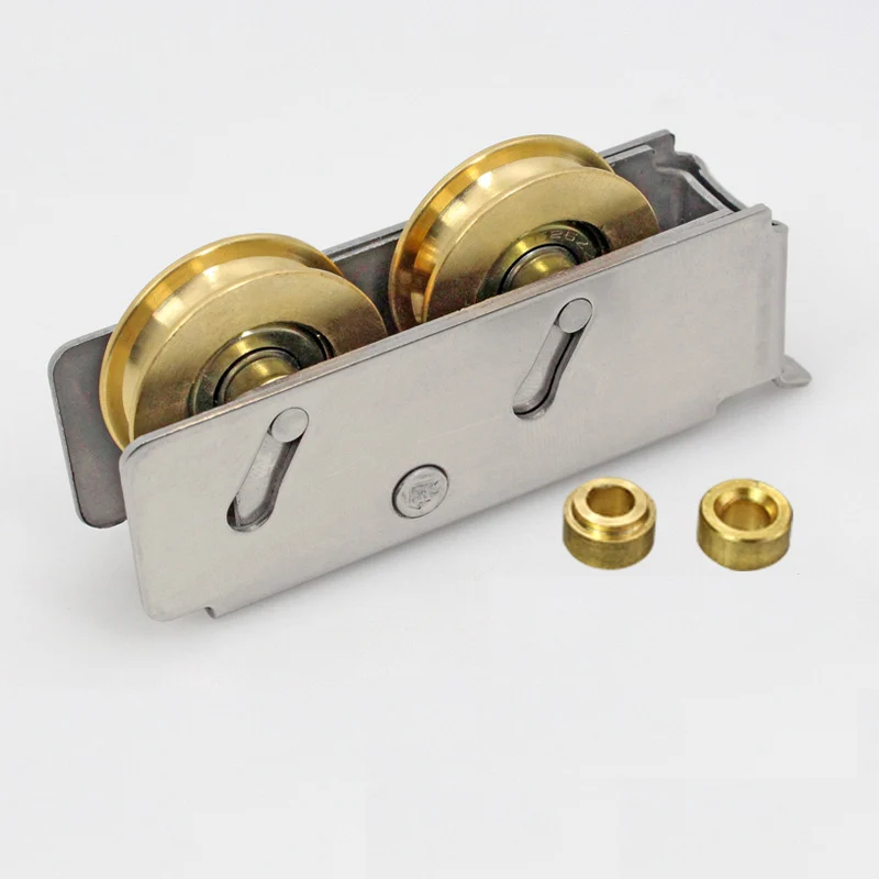 

757-Type Stainless Steel Sliding Door Plastic Steel Window Pulley Aluminum Alloy Glass Brass Wheel Muted Roller House Hardware