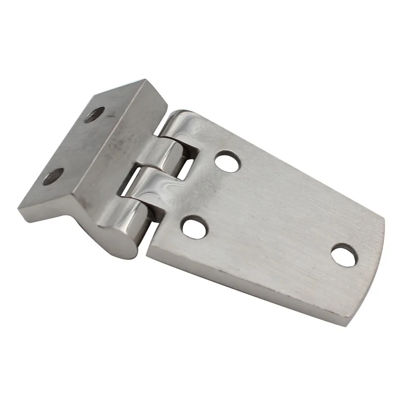 Marine Grade 316 Stainless Steel Cast Offset Short Side Right Angels Hinge With 5 Holes 54mm 66mm Sailing Yacht Hardware