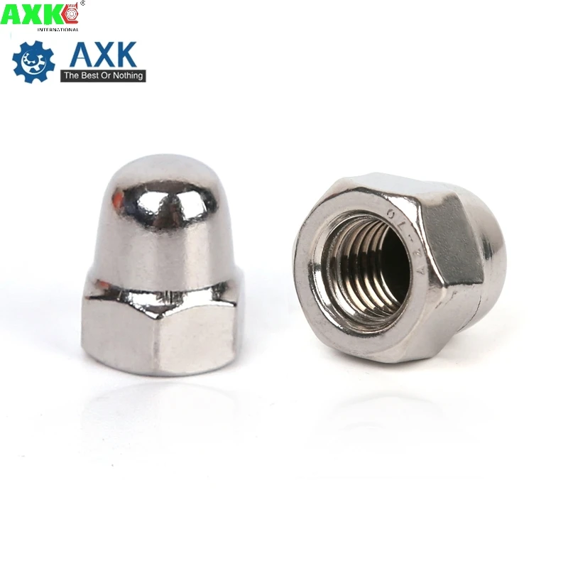 

DIN1587 M3 M4 M5 M6 M8 304 Stainless Steel Nuts Decorative Head Bolted Cover Semicircle Acorn Nut SUS304 3MM nut cap