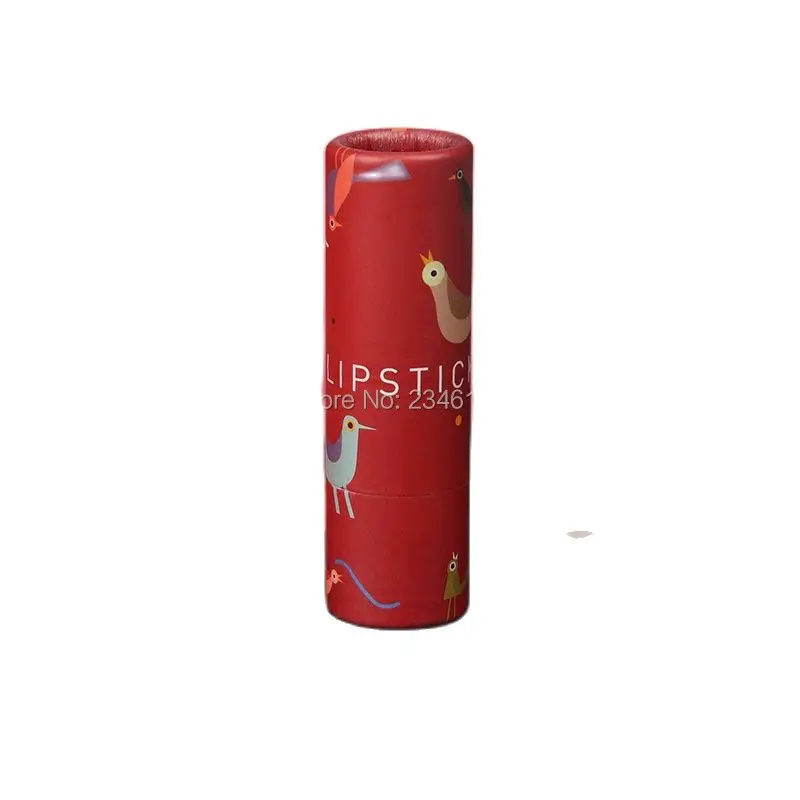 Empty Lipstick Tube 12.1mm Empty Red Bird Lipbalm Tube Cosmetic Container 12.1 Lipbalm Tube Bird Papery Lipstick Container 50pcs