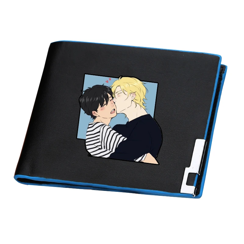 BANANA FISH Ash Lynx Cartoon Short Wallets Brand Pu Leather Short Women Purses Anime ID Card Holder Slim Money Bag Boys Carteira view 2
