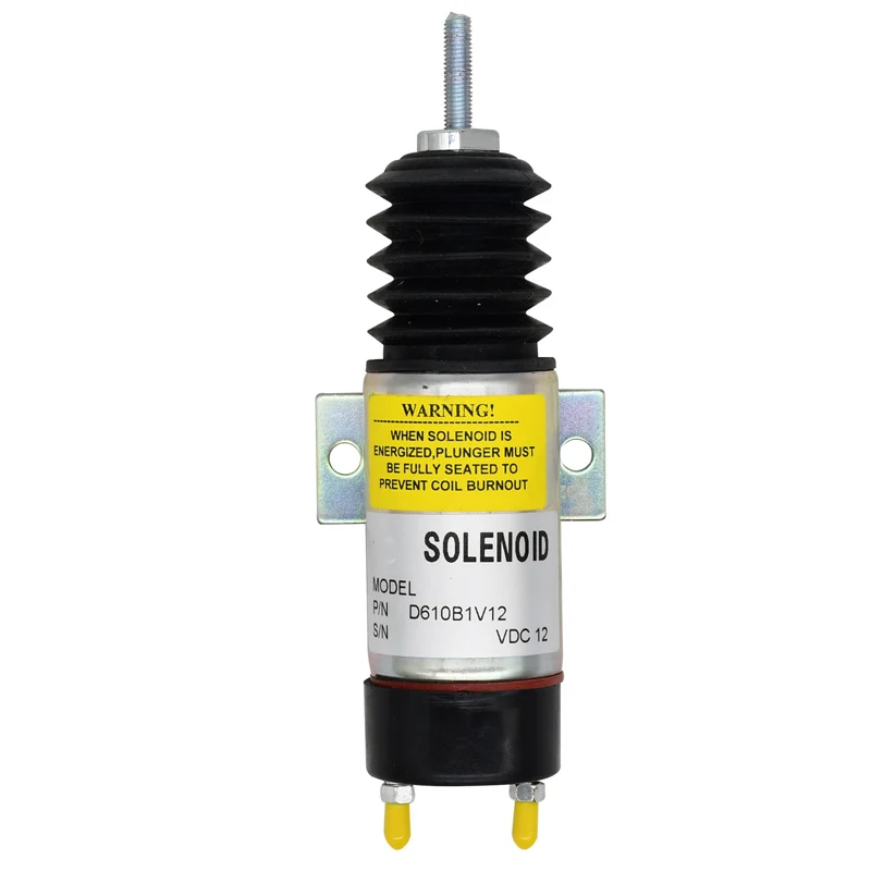 

Solenoid Dual Coil Pull D610B1V12 D610-B1V12 Compatible with Kubota Engine D905
