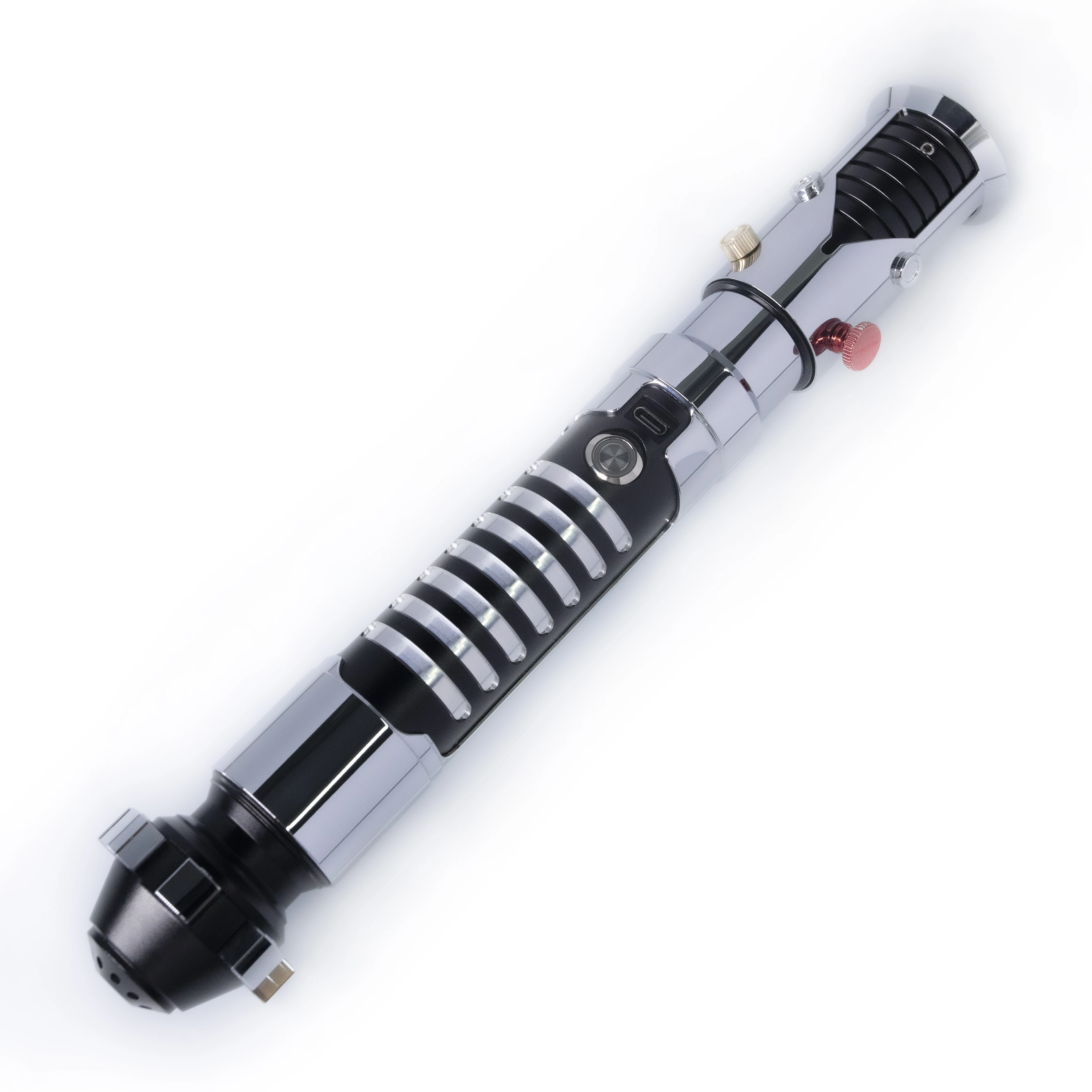 

LGT Lightsaber -Kenobi Inspired Saber Metal Empty Handle Only Without Electronic Kit And Blade Heavy Dueling Light Saber Hilt