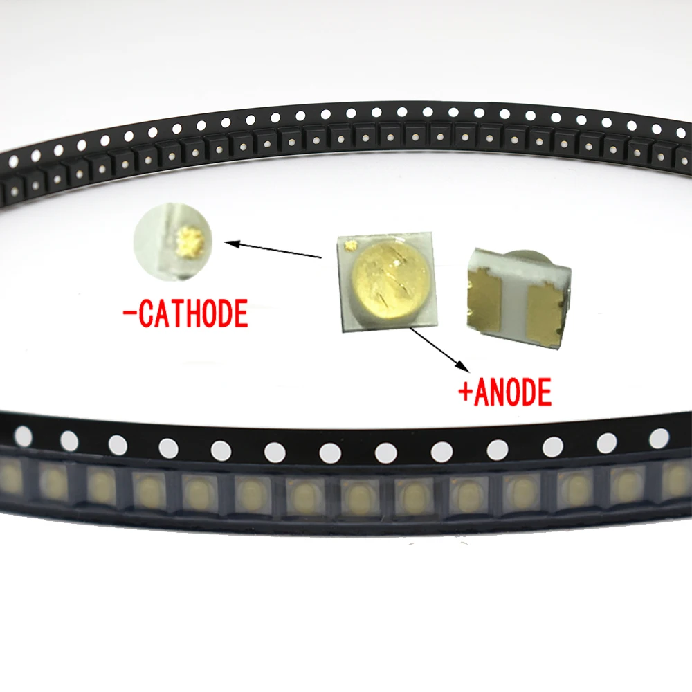 TKDMR-Lámpara LED SMD 100, cuentas de luz blanca fría 6V 1W, barra de tira de retroiluminación de TV, reparación de TV, esfera de lente de la mejor
