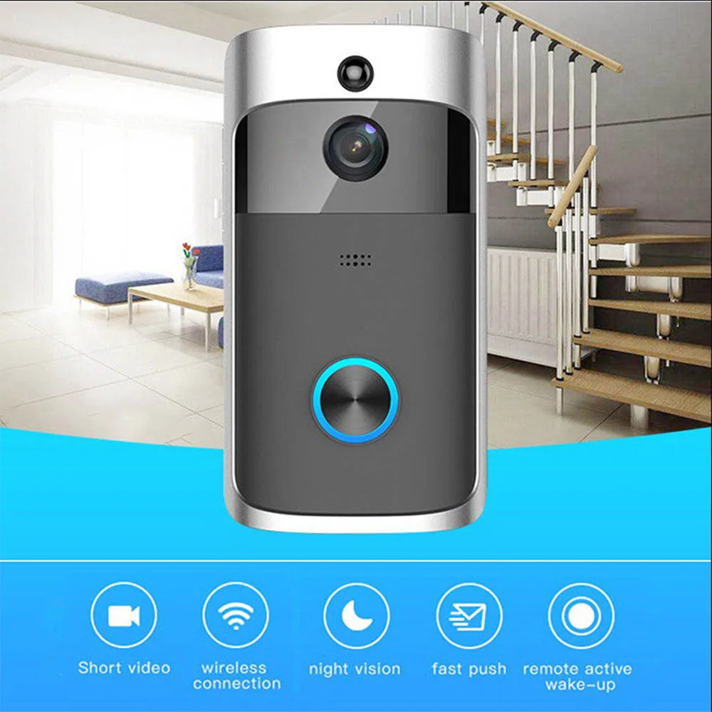 NEW Smart Home M3 Wireless Camera Video Doorbell WiFi Ring Doorbell Home Security Smartphone Remote Monitoring Alarm Door Sensor