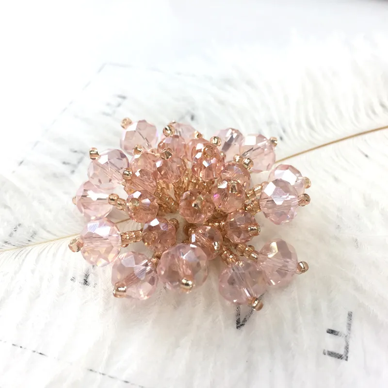 DIY crystal flower akcesoria do ozdabiania włosów ręcznie robione akcesoria biżuteria akcesoria kryształowe ubrania dekoracji