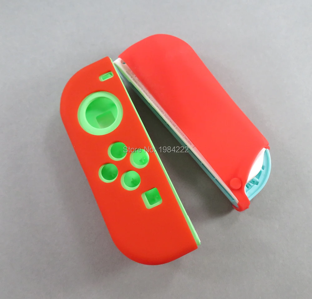 2 set/lote funda de silicona suave cubierta protectora antideslizante piel pulgar para Nintendo Switch NS NX Joy-Con controlador