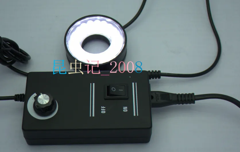 

27mm Inner Diameter, Inner and Outer Thread, Monocular Microscope, LED Ring Light Source, Adjustable Brightness 220V 3.5W