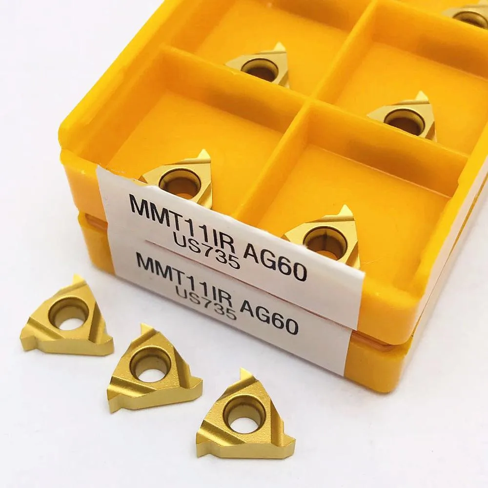MMT 11IR 11ER AG60 VP15TF UE6020 US735 резьба фрикционная вставка токарный инструмент с ЧПУ MMT11 ER токарный инструмент