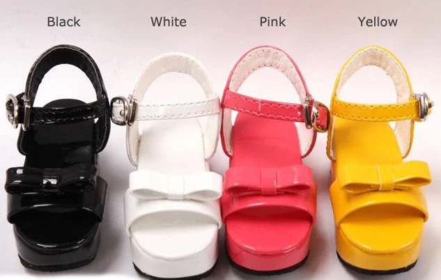 G10-070 children toy bjd sd salon doll's props Accessoriess shoes lCandy color wedge sandals 1 pair