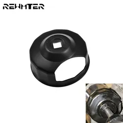 Motorcycle End Cap Oil Filter Wrench Removal 76mm 14flute Crank Sensor Black Steel For Harley Touring Dyna Softail Sportster XL