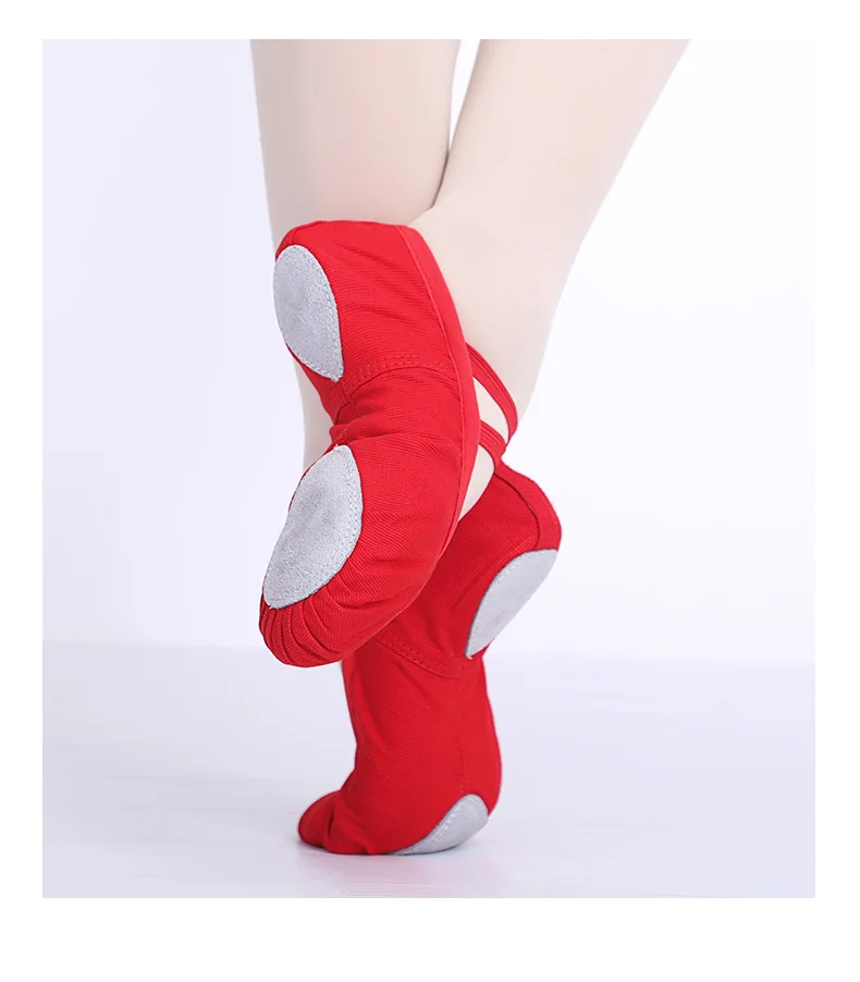 Frauen Ballett Schuhe Leinwand Mädchen Tanz Hausschuhe Split Sohle Gymnastik Yoga Tanzen Schuhe Kinder Erwachsene Ballerina Schuhe – Detail 7
