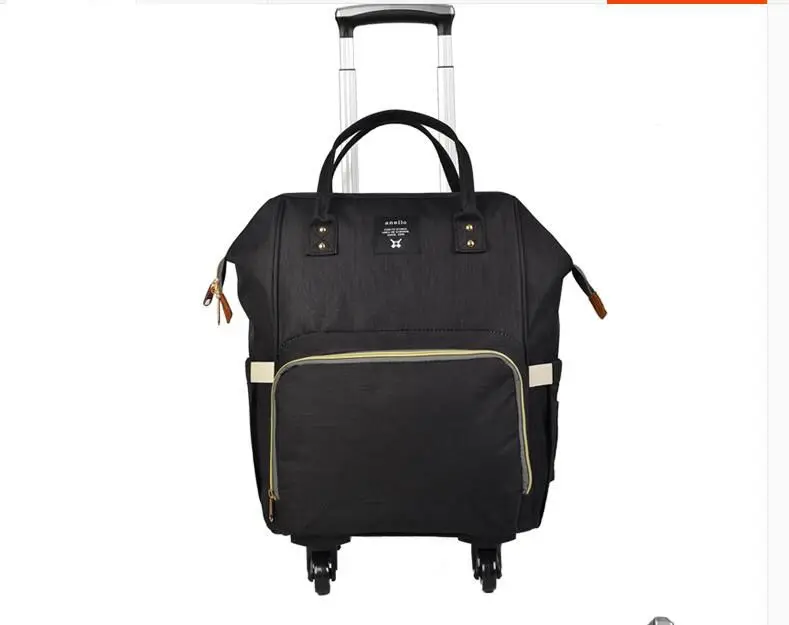 

Women travel trolley bag Rolling backpack mother bag with wheels wheeled backpack for travel Rolling luggage bag with wheels