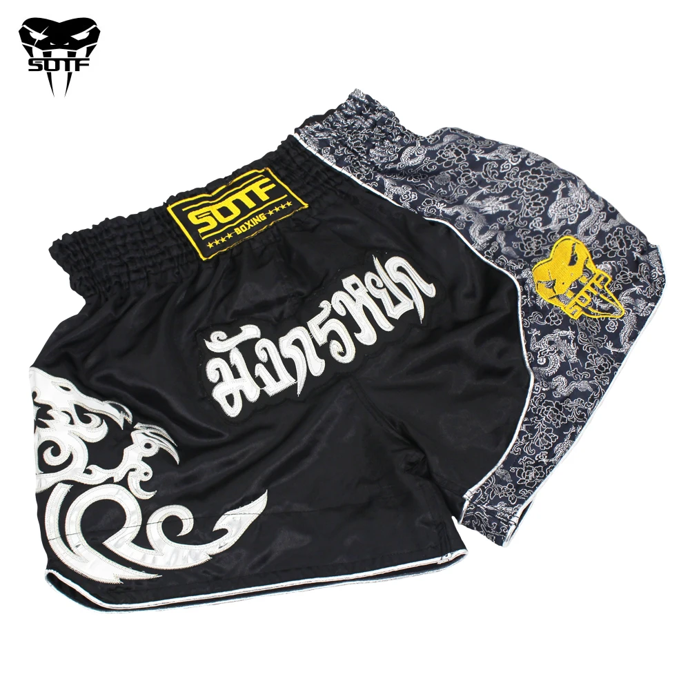 MMA guantoni da boxe per il fitness sport Tiger Muay Thai Fitness MMA traspirante pantaloncini da boxe pugno di pantaloni da corsa combatte a buon