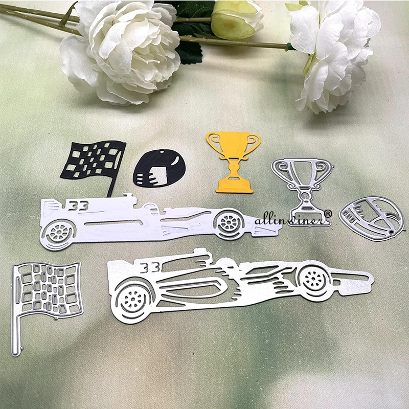Racing car DIY Craft Metal Cutting Die Scrapbook Embossed Paper Card Album Craft Template Stencil Dies