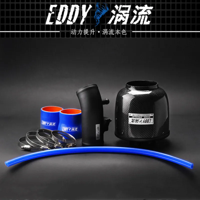 EDDY Intake System Air Intake Pipe & Carbon Fiber Air Filter for Toyota E'Z 1.6/1.8/2.0 2011 Engine Parts Car Accessories