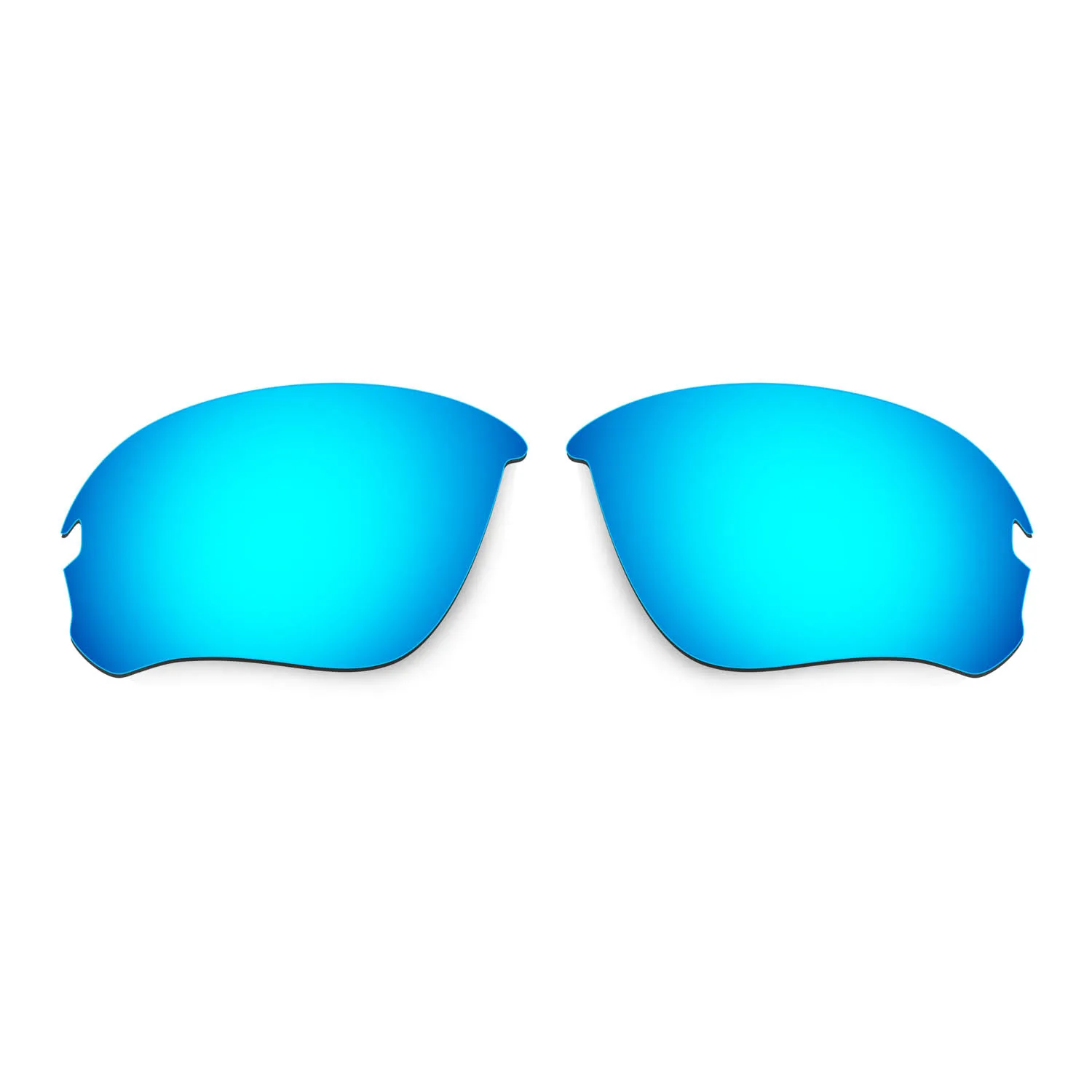 HKUCO Polarized Replacement Lenses For Flak Draft Sunglasses Blue/Green 2 Pairs