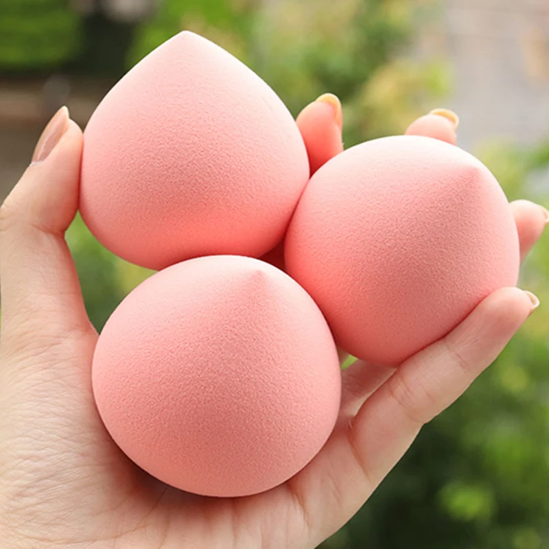 Makeup Sponge Puff Beauty Egg Powder & Foundation Face Cream Cosmetic Peach Sponges and Box Makeup Blending Women Beauty Tool