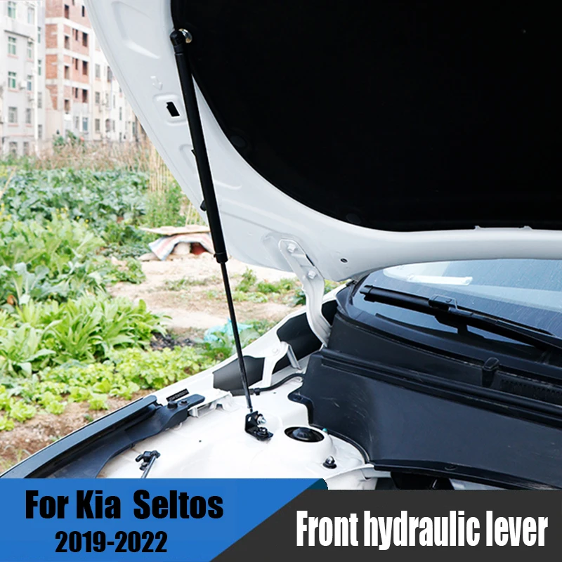 for Kia Seltos kx3 2019 2021 2022 car front cover hood hydraulic rod damper retrofit installation accessories